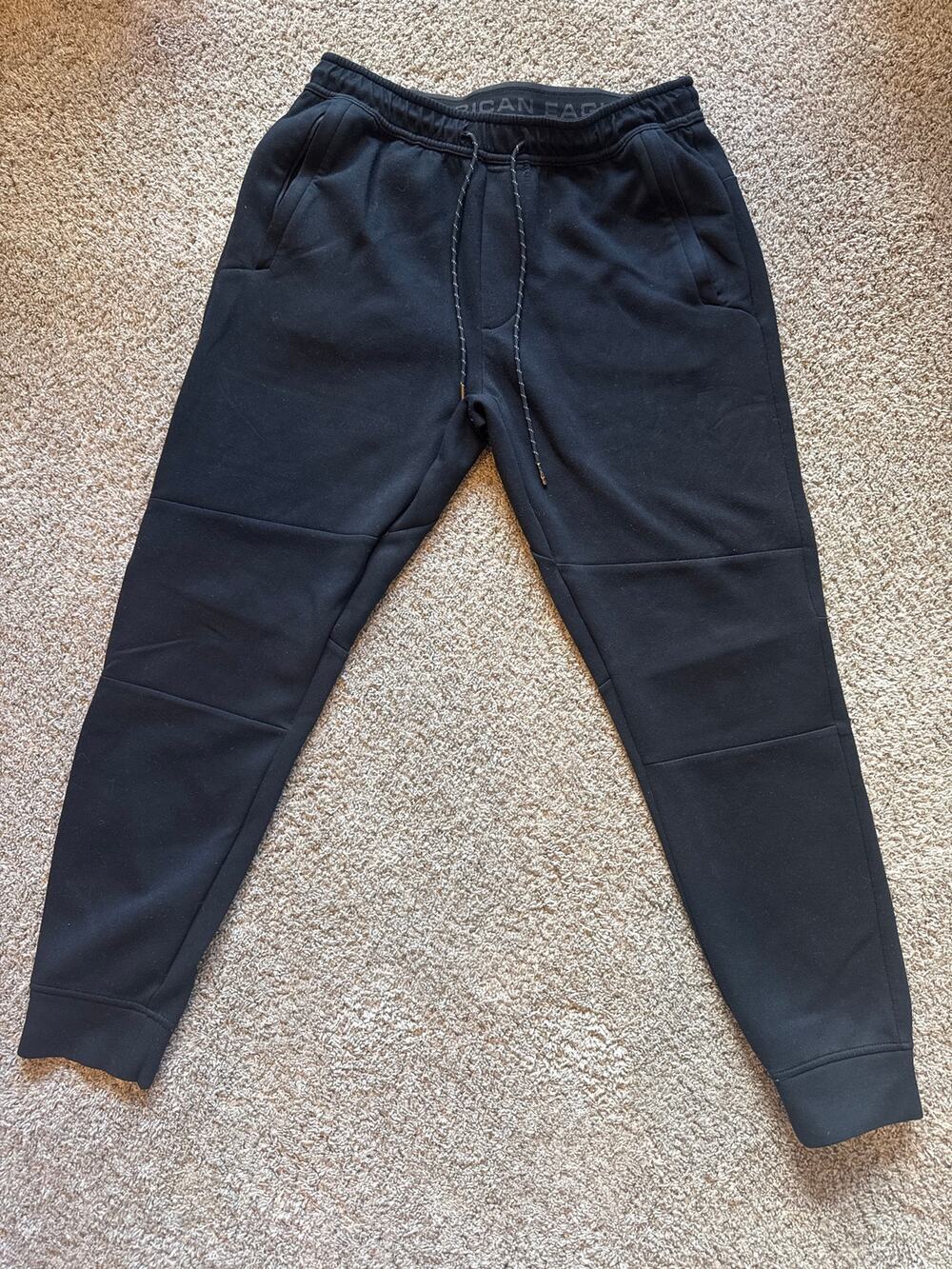 AE | American Eagle 24/7 Men’s Joggers, Medium Tall, Black